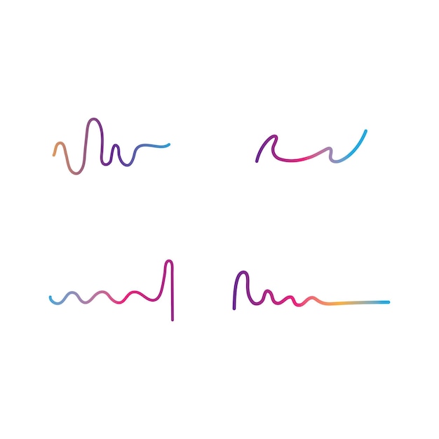 Sound wave ilustration logo vector icon template