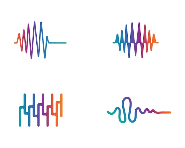 Sound wave ilustration logo vector icon