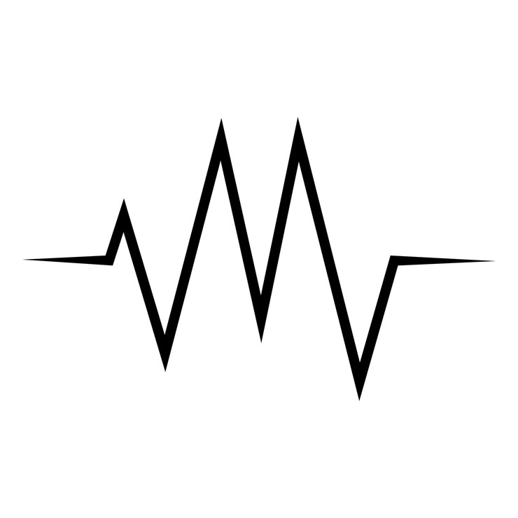 Vector sound wave music logo vector