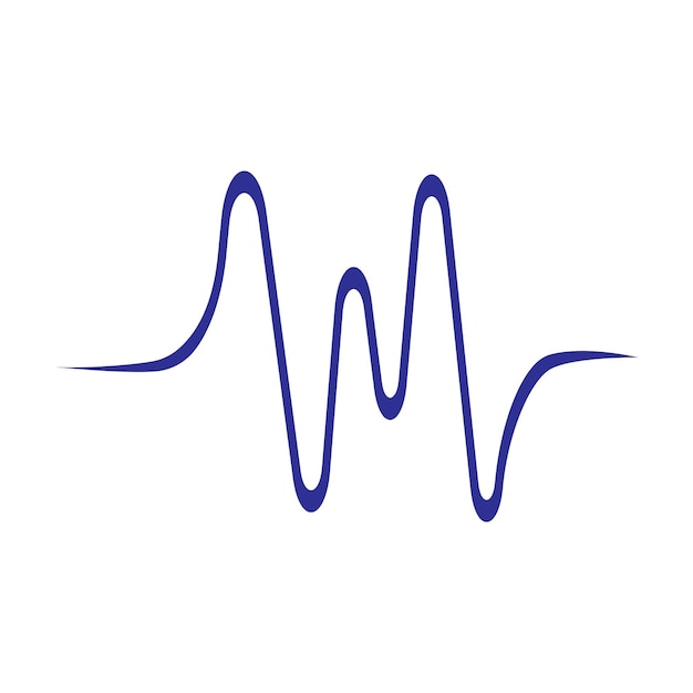 Vector sound wave music logo vector