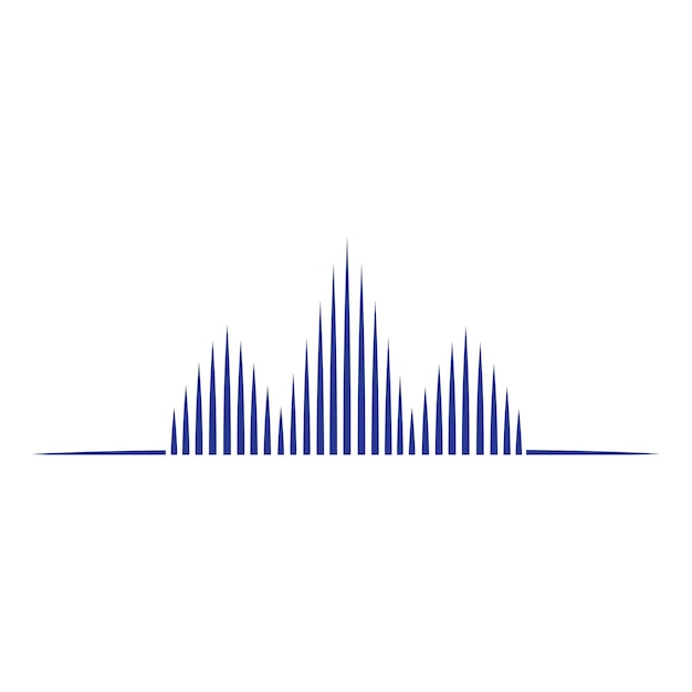 Sound wave music logo