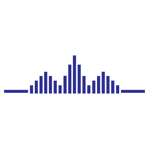 Sound wave music logo