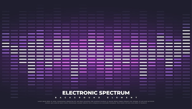 音波または音楽イコライザーの背景。