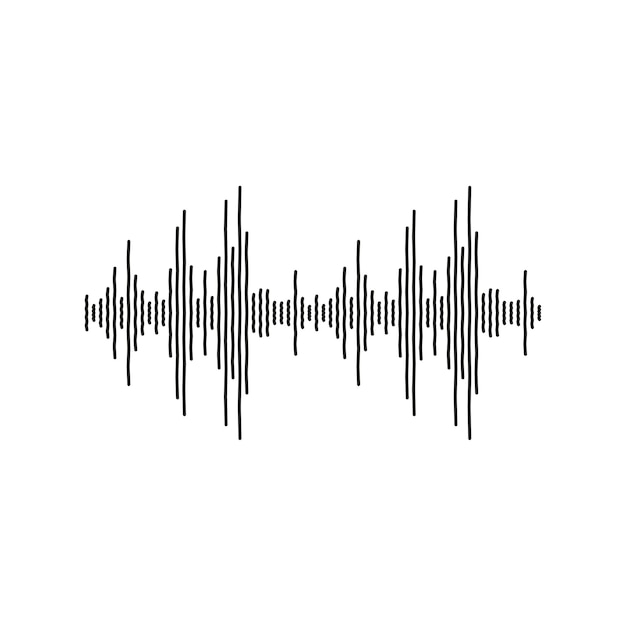 Sound wave. Vector illustration.