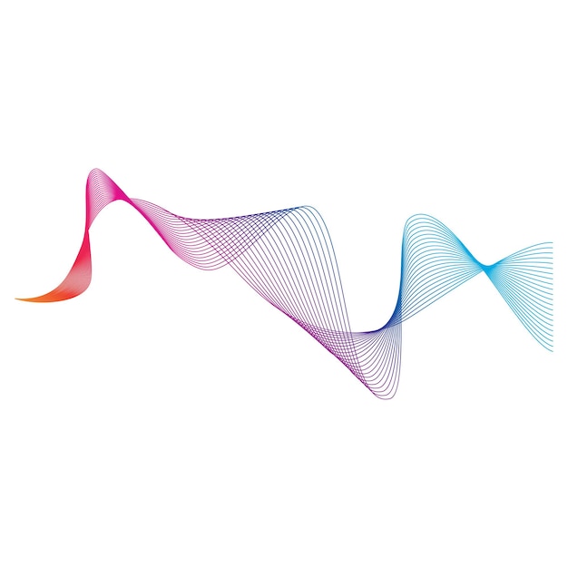 Sound waves logo vector illustration