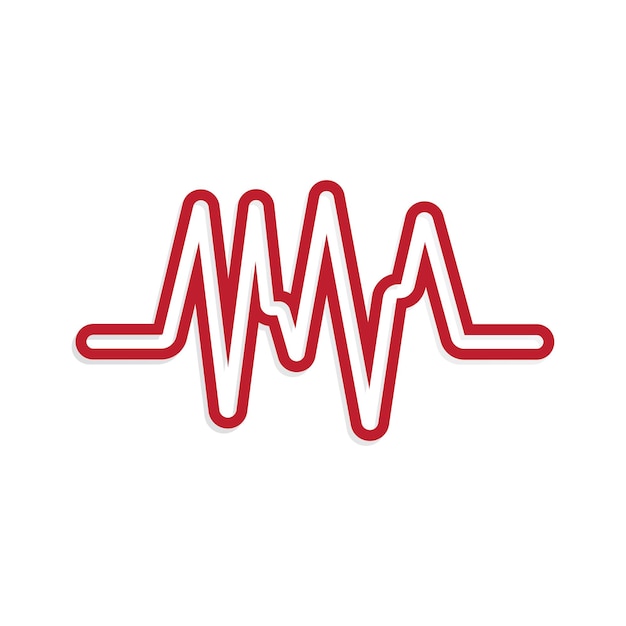 Sound waves logo vector illustration