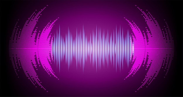 Vector sound waves oscillating dark light