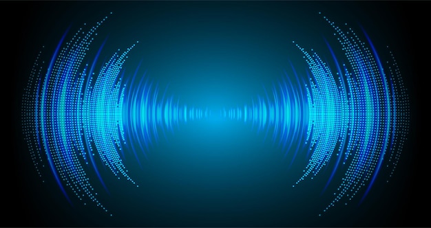 Vector sound waves oscillating dark light