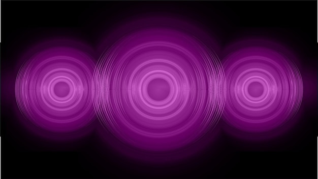 Sound waves oscillating dark light