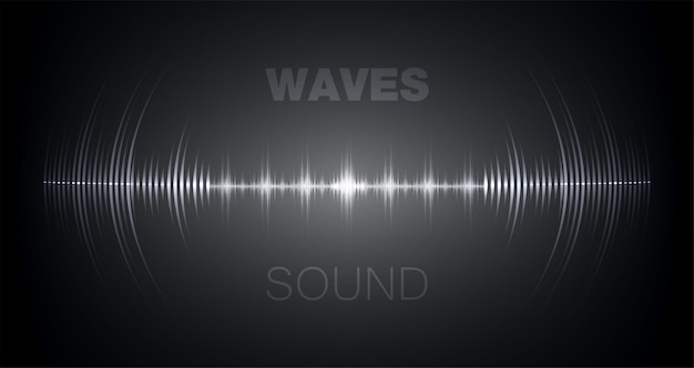 Vector sound waves oscillating dark light