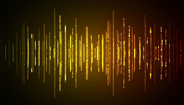 Sound waves oscillating dark light