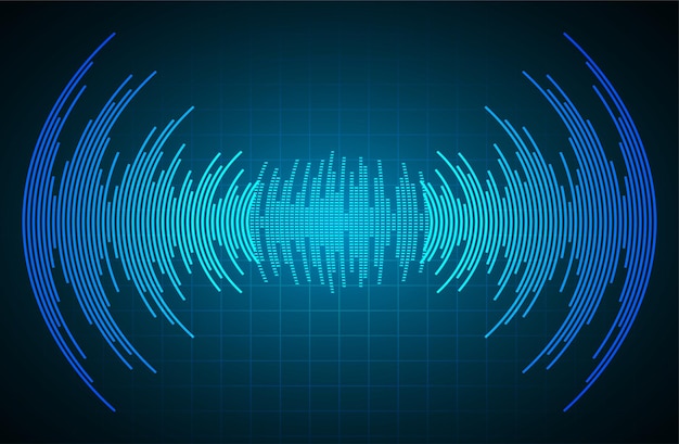 Vector sound waves oscillating dark light