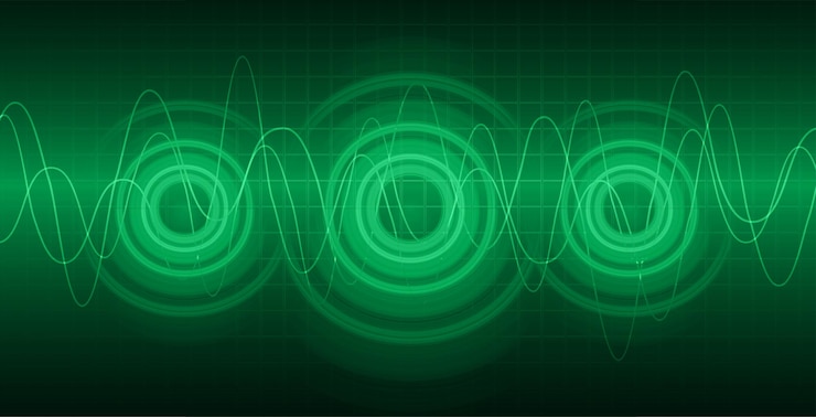 Vector sound waves oscillating dark light