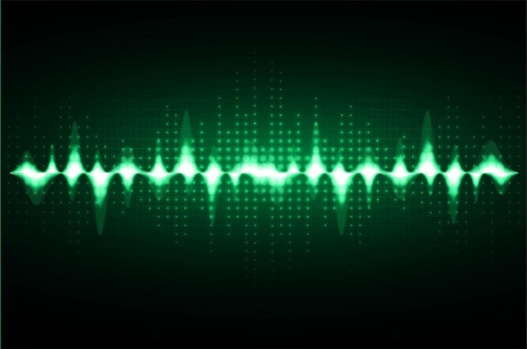 Vector sound waves oscillating dark light