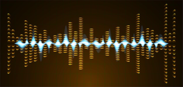 Vector sound waves oscillating dark light