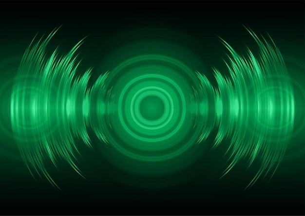 Sound waves oscillating dark light