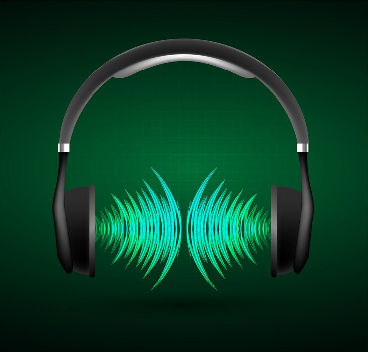 Vector sound waves oscillating dark light