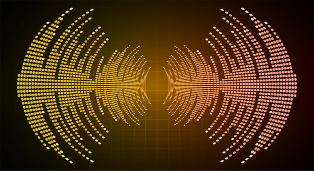 Vector sound waves oscillating dark light