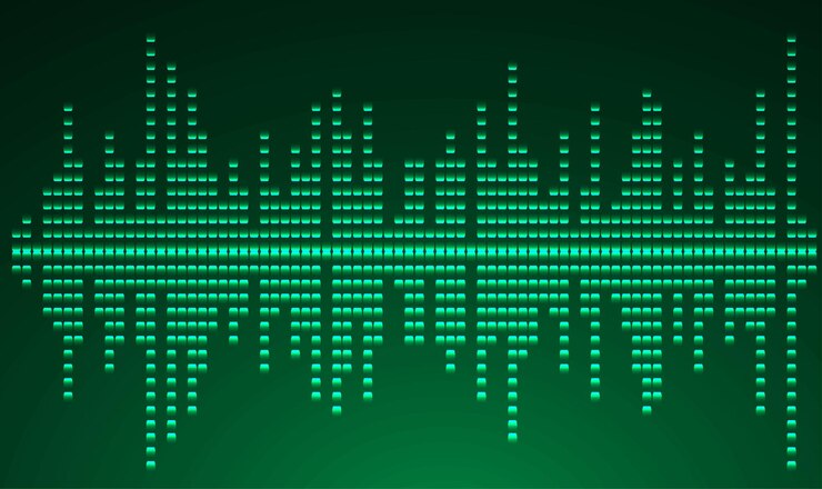 Vector sound waves oscillating dark light