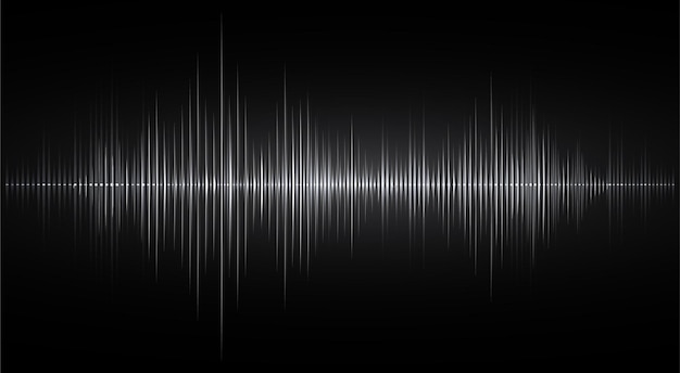 Sound waves oscillating dark light