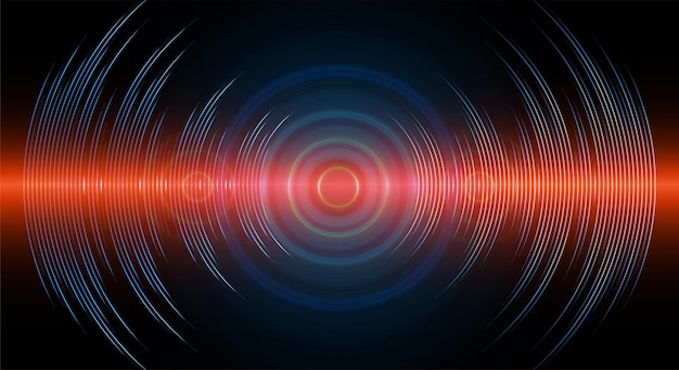 Vector sound waves oscillating dark light