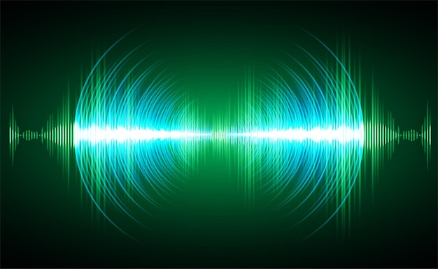 Sound waves oscillating dark light