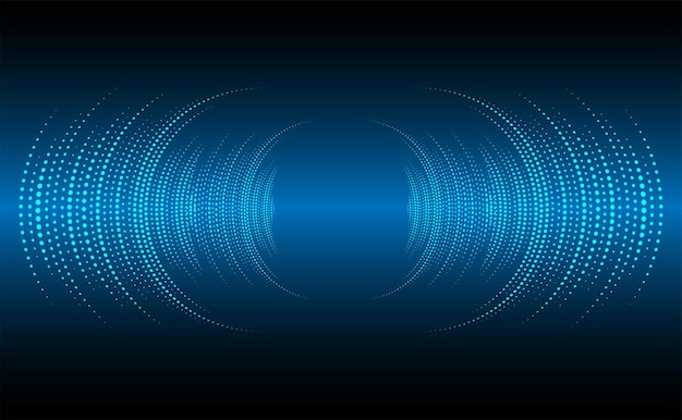 Sound waves oscillating dark light