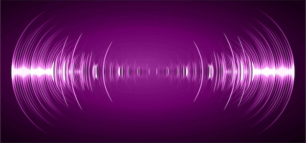 Sound waves oscillating dark light