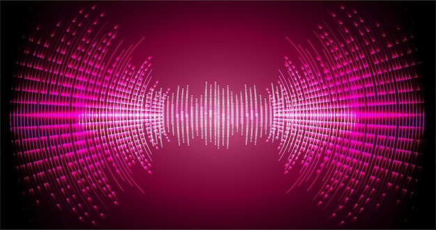 Vector sound waves oscillating dark light