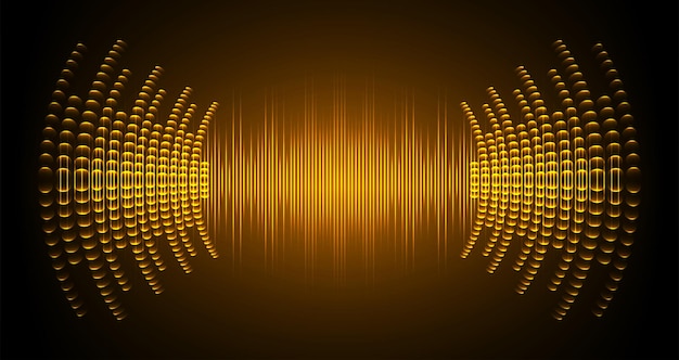 Vector sound waves oscillating dark light