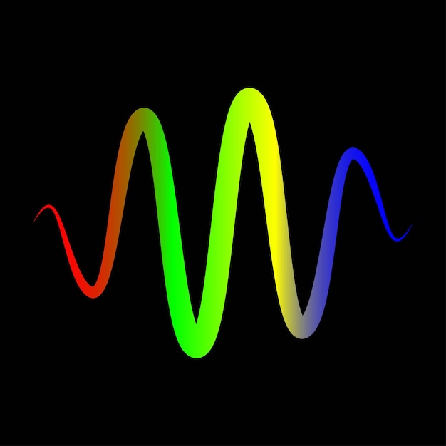 Шаблон иллюстрации дизайна векторных звуковых волн