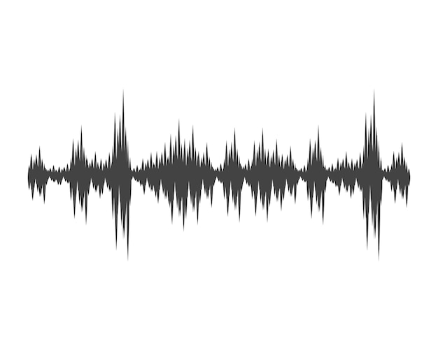 Sound waves vector illustration