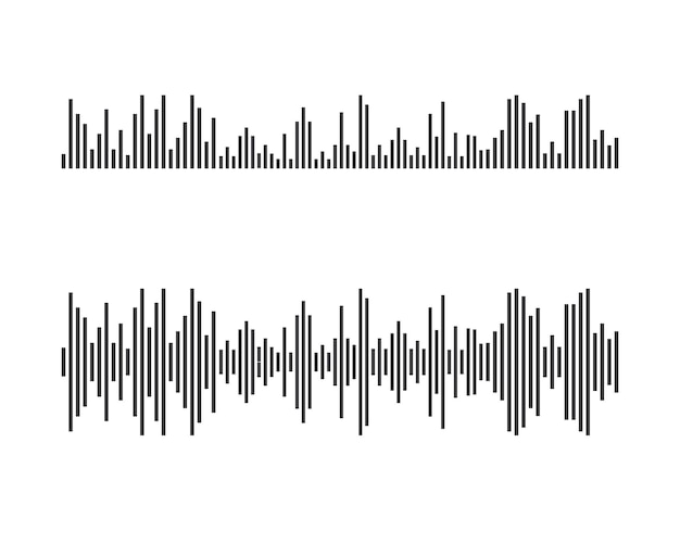 Sound waves vector illustration