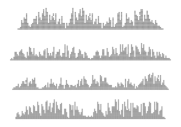 Sound waves vector illustration