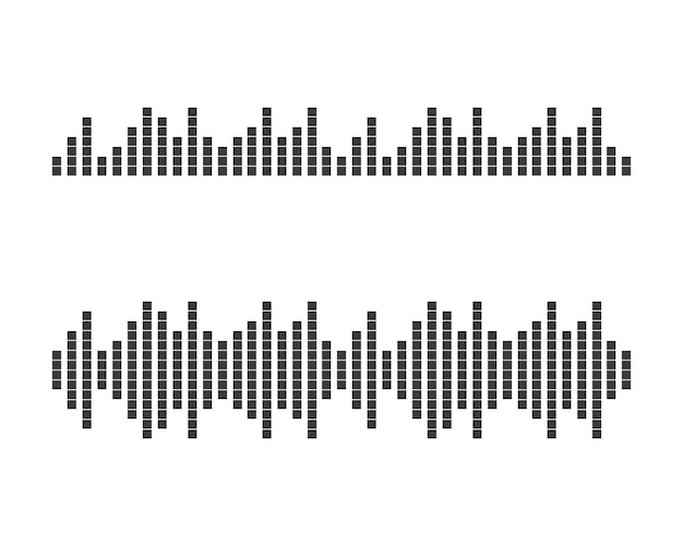 Sound waves vector illustration