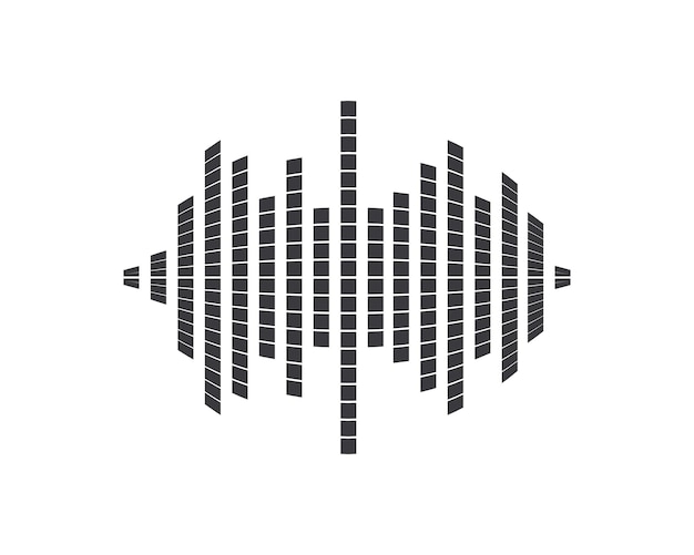 Vector sound waves vector illustration