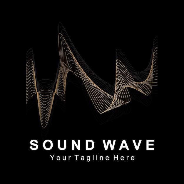 Sound waves vector illustration