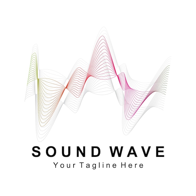 Sound waves vector illustration