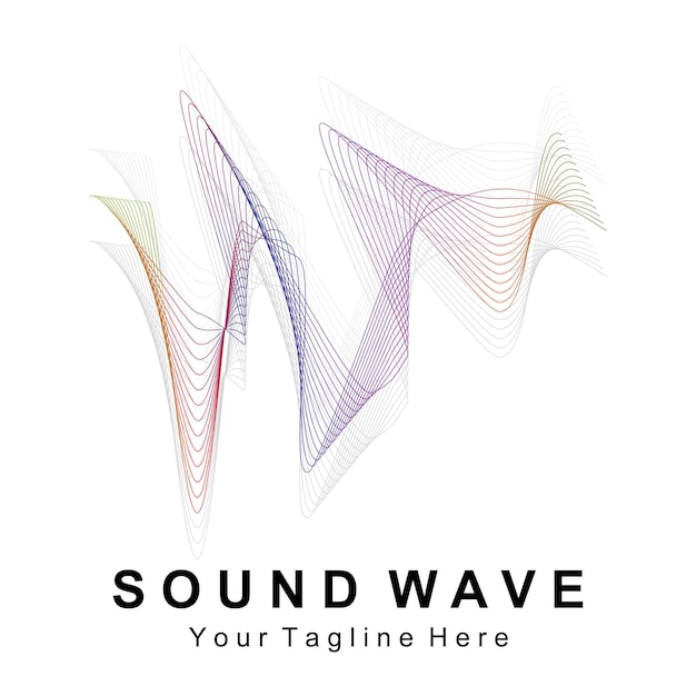 Звуковые волны векторная иллюстрация