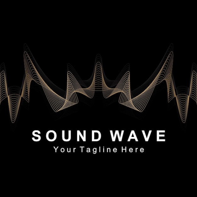 Sound waves vector illustration