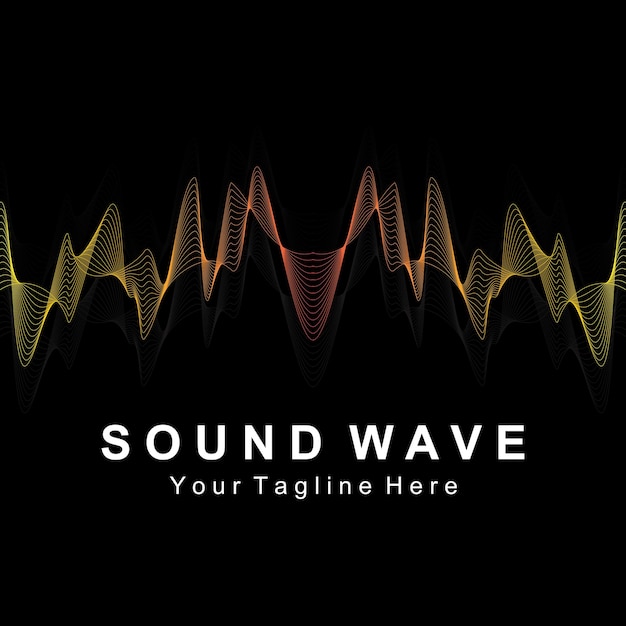 Sound waves vector illustration