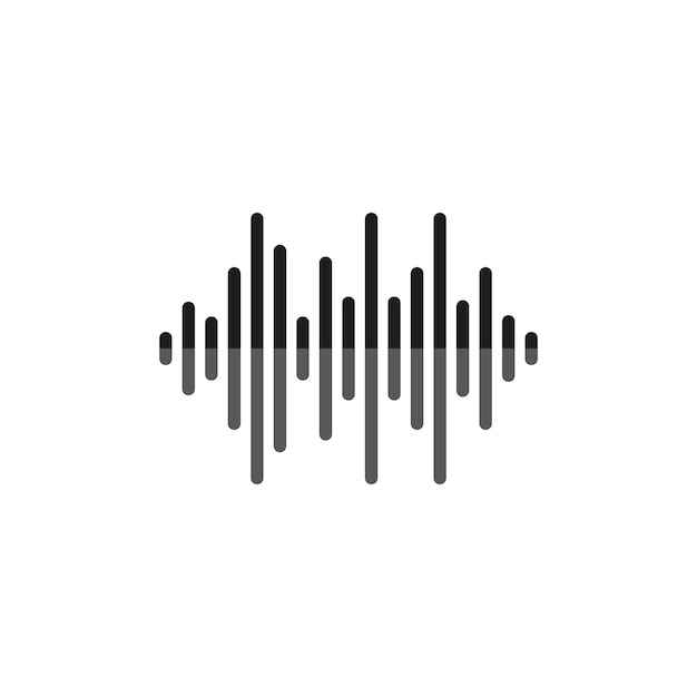 Sound waves vector illustration