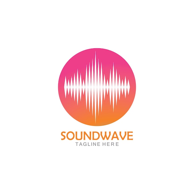 Sound waves vector illustration