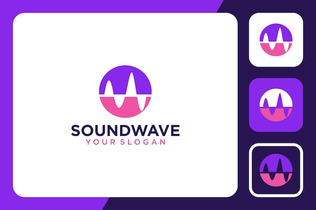 Soundwave logo ontwerp inspiratie