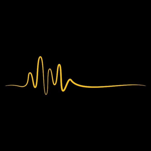 Вектор soundwave музыкальная икона векторного плоского дизайна
