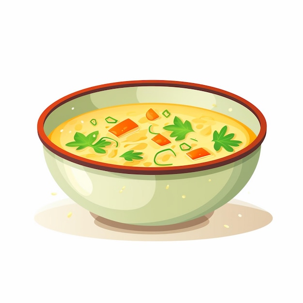 soup bowl meal vector food dinner vegetable lunch hot illustration plate cooking dish r