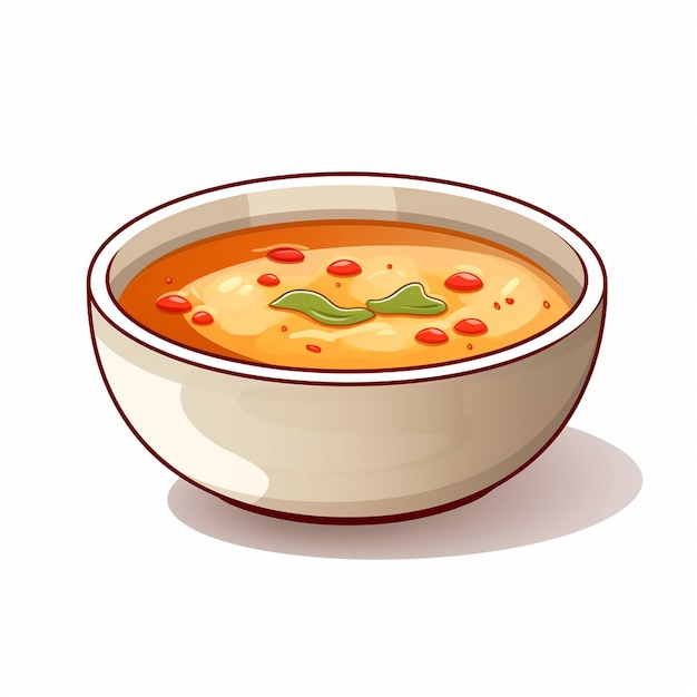 Zuppa cibo pasto ciotola vettore pranzo piatto caldo piatto illustrazione cena di verdure cucina h
