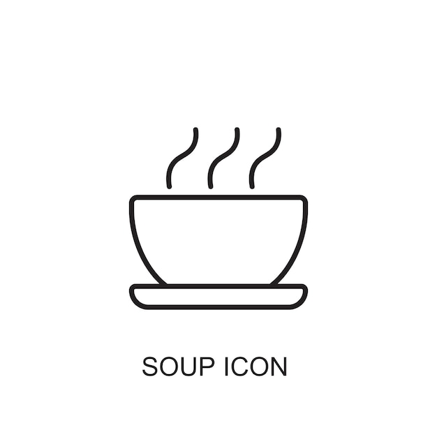 Soup vector icon icon