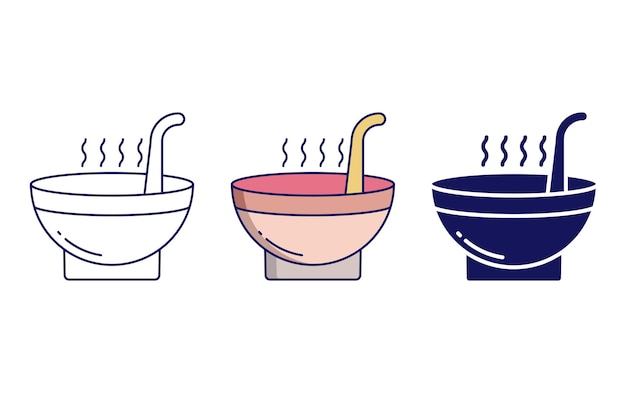 Soup vector icon