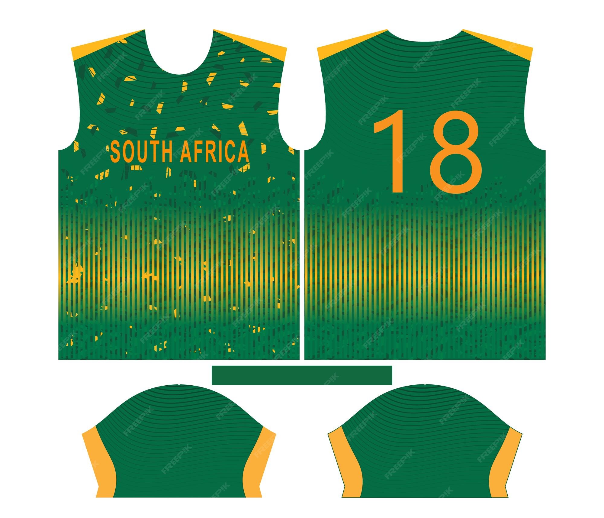Premium Vector South Africa cricket team sports kid design or South
